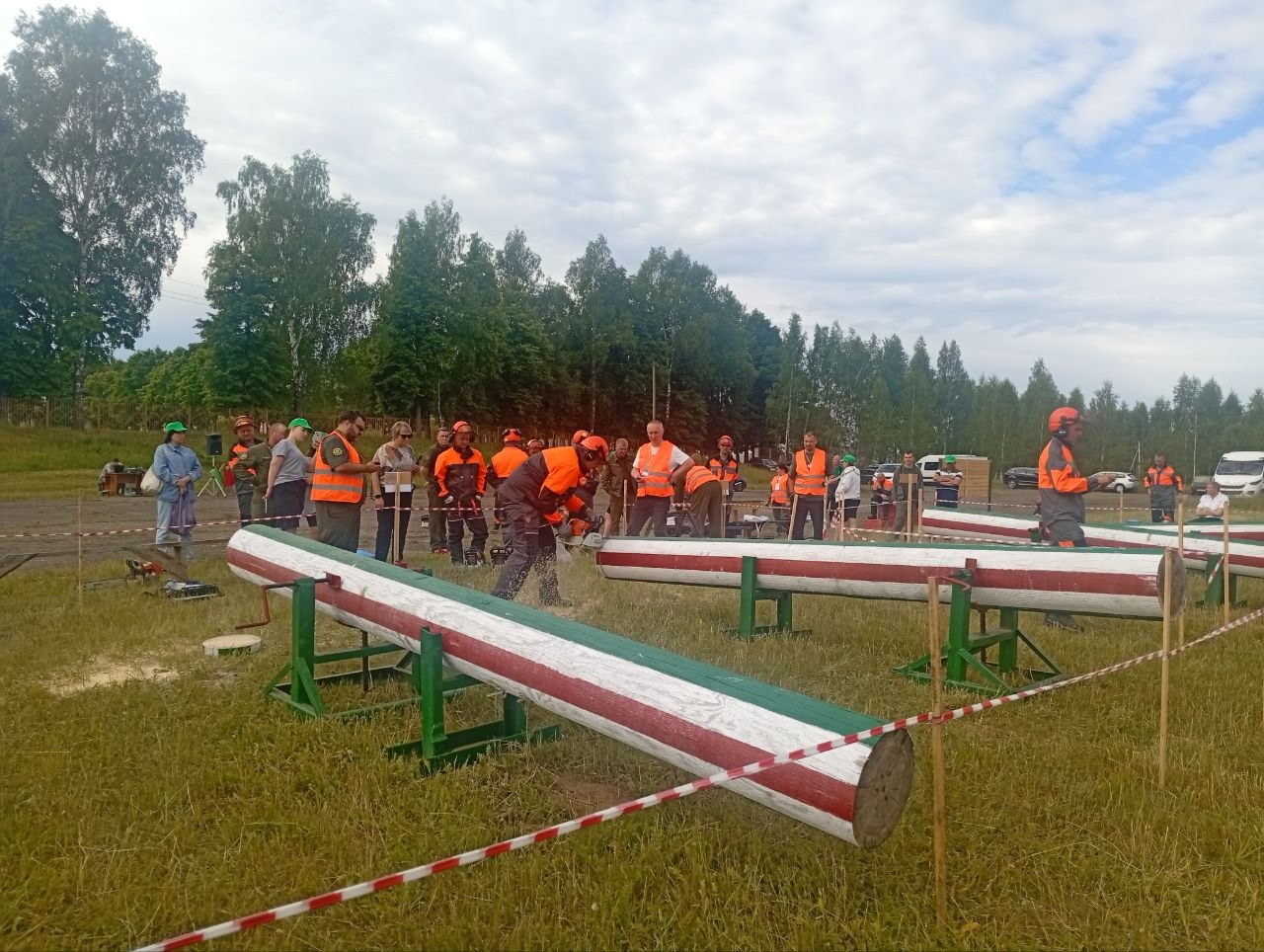 Областные соревнования вальщиков леса